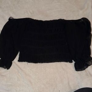 Cute little off the shoulders crop top